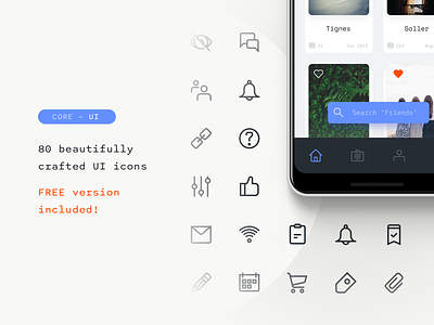 Core UI iconset is live! 32px free download free icons free iconset iconography icons iconset outlined ui ui icons