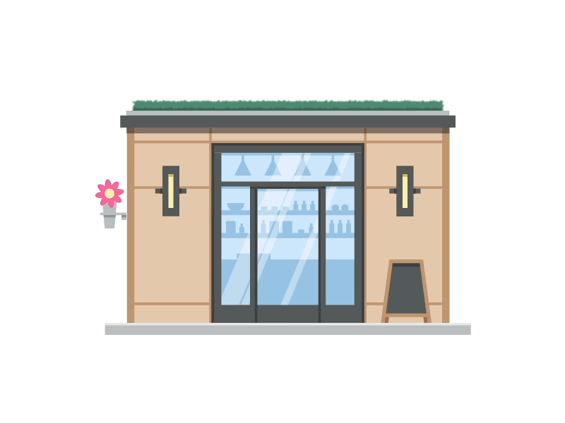 Storefront animation #3 after effects animation design gif graphics motion motion graphics outlines web