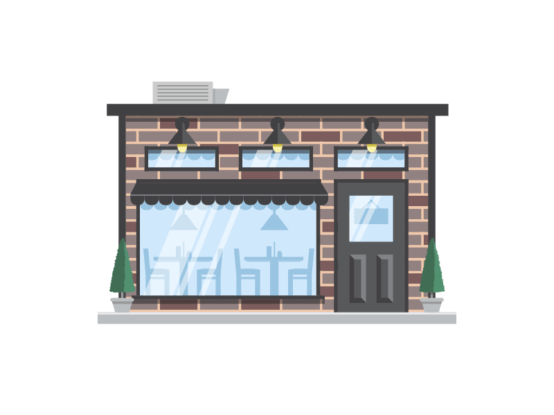 Storefront animation #4 after effects animation design gif graphics motion motion graphics outlines web