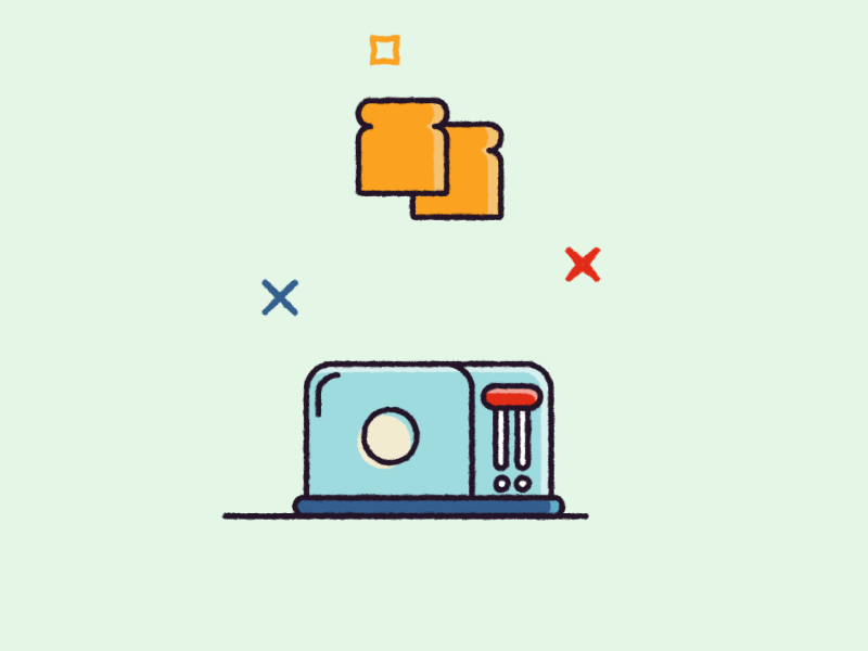 Breakfast motion graphics motion after effects animation gif bounce coffee toast breakfast