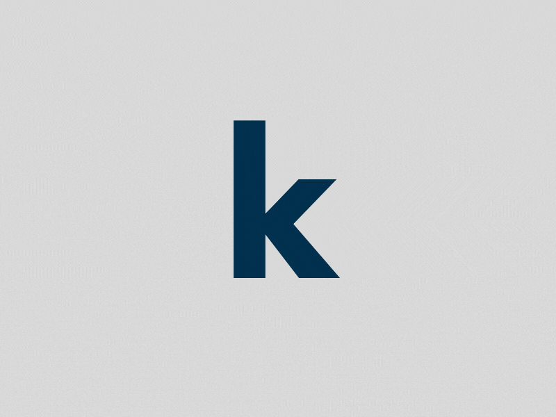 lowercase k animation animography cel frame by frame gif liquid mobilo motion type