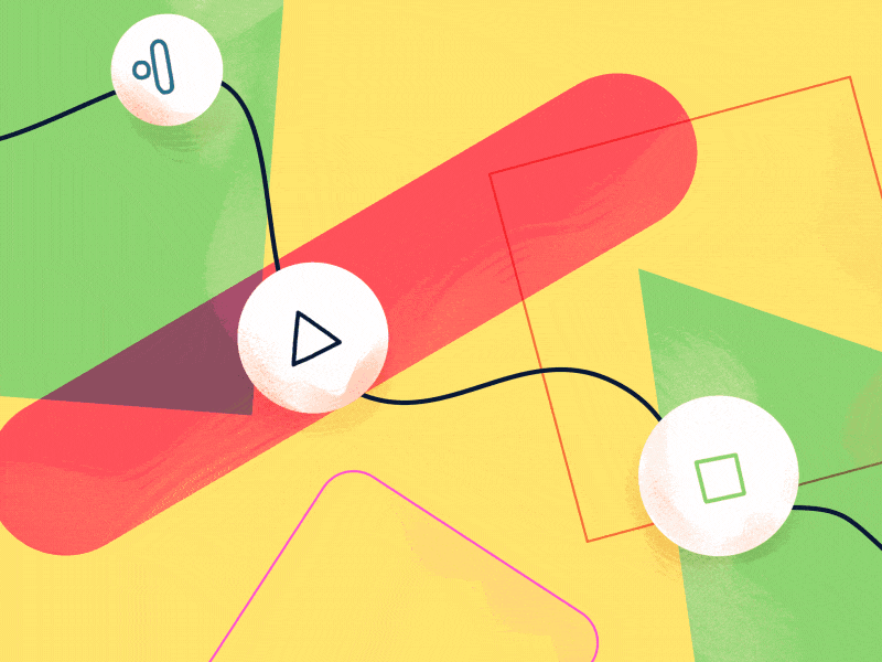Collecting gif abstract line collect animation motion graphics icons shape shot