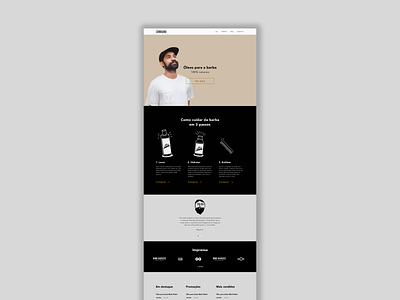 Le Beard Full Page app branding design development illustration minimal ui ux vector web