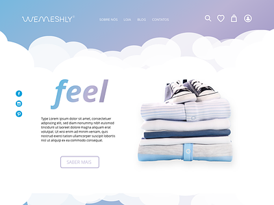 Wemeshly - Desktop Version baby clothes design e commerce material shop ui ux