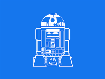 R2D2 Illustration droid illustration r2d2 robot star wars