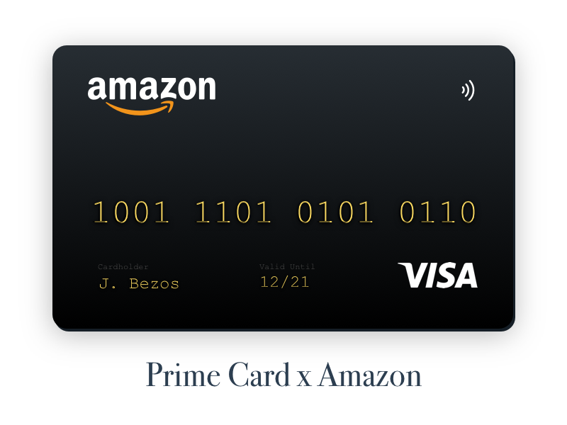 Amazon Prime Card by James McNab on Dribbble