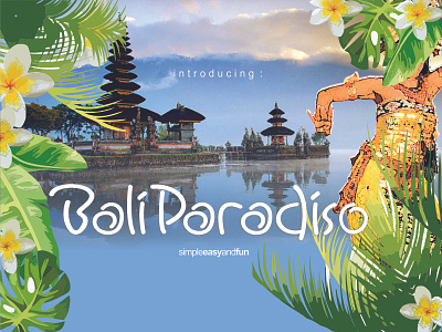 Bali Paradiso Font easy and fun font simple