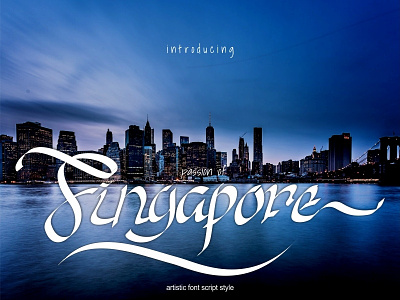 Passion Of Singapore artistic font style