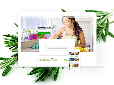 Multifood. delivery healthy food landing page mobile mobile design. responsive design uiux web web design