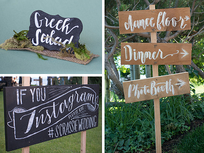 #ScrassieWedding chalk chalkboard elements hand lettering instagram lettering sign painting wayfinding wedding