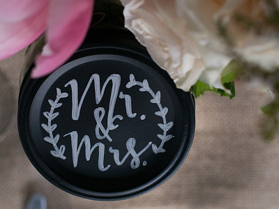 #ScrassieWedding Pt. 2 chalkboard diy elements hand lettering lettering mason jar wedding