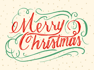 Merry Christmas card christmas hand lettering lettering merry christmas non profit