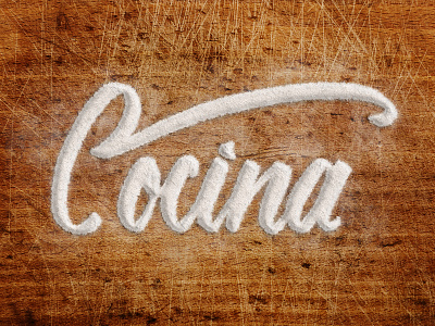 Cocina Branding branding cocina flour hand lettering lettering logo mockup photoshop actions