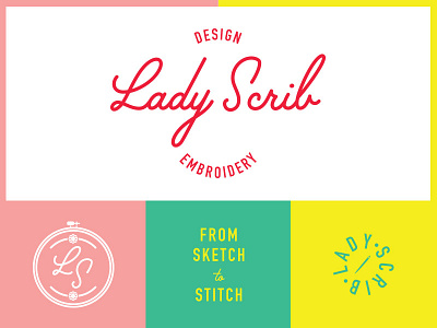 Lady Scrib Brand Refresh branding lady scrib logo rebrand