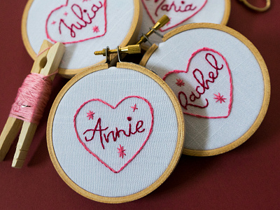 Handmade Valentine Exchange Pt.1 embroidery handmade lady scrib stitches lettering love valentine