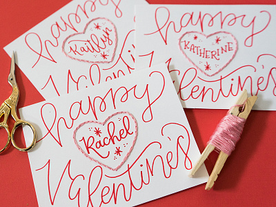 Handmade Valentine Exchange Pt.2 embroidery handmade lady scrib stitches lettering love valentine