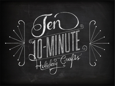 Ten 10-Minute Holiday Crafts Infographic