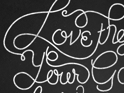 Love hand lettering print script verse