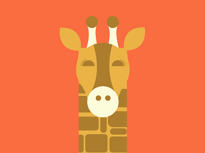 Party Animal animal bright flat geometric giraffe illustration simple zoo