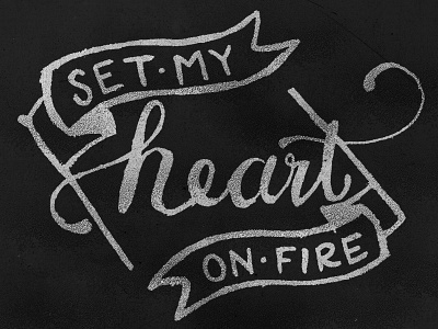 Burn For You doodle flags fun hand lettering lettering script sketch type typography