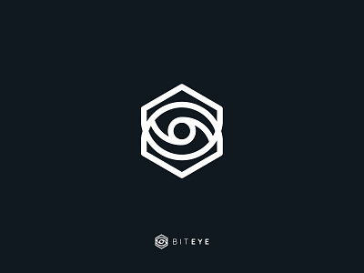 Biteye logo bit brand eye geometric it line logo minimalistic modern outline sygnet