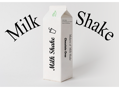 Milk Shake Pack design illustration