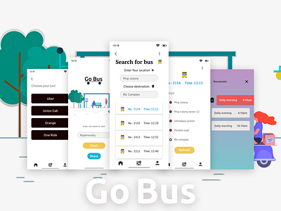 Go bus App New design figma ui ux