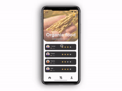 Organic food app demo