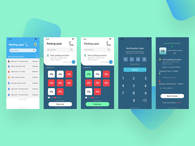Cycle parking ui ux design design figma ui ux