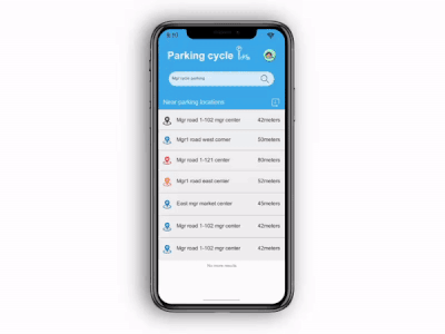 Cycle parking app