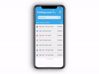 Cycle parking app design figma ui ux