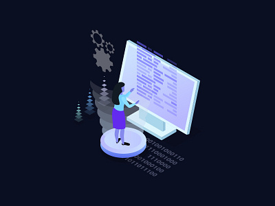 Computer Illustration illustration ui ux