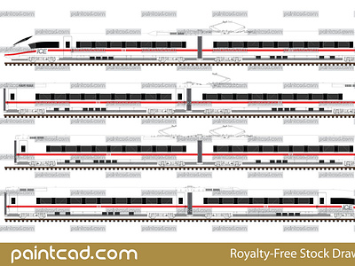 High-speed train Siemens Velaro D - EMU ICE 3 BR 407 by DB