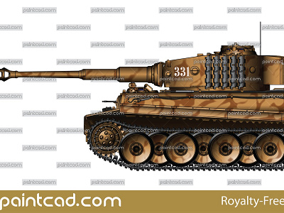 Tank Tiger I number 331 early series mid-production variant heavy tank world war ii
