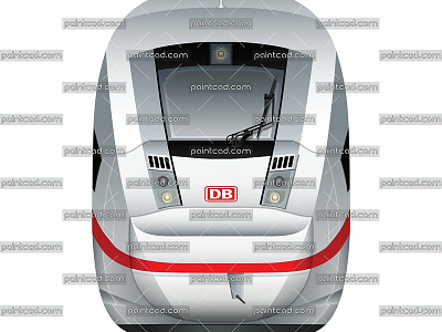 German high-speed train Intercity-Express ICE 4 BR 412 of DB germany high speed infografic icon siemens train vector illustration