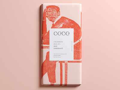 COCO Chocolatier Colombian Milk branding chocolate packagedesign