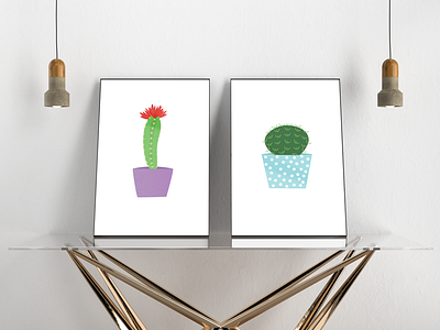 Cactuses poster adobeillustrator adobephotoshop cactusillustration funchicposter posteridea