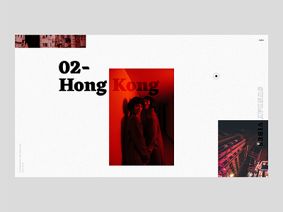 Hong Kong Vibes clean eczar exploration freefont google fonts landing layout layoutdesign minimal modern typo typogaphy ui