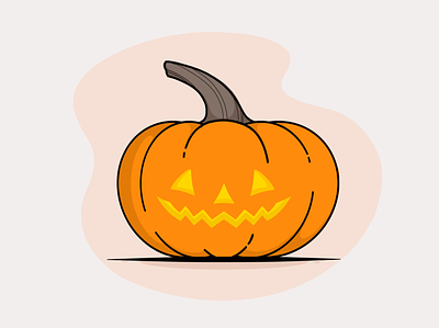 Happy Haunting affinity halloween jackolantern pumpkin vector