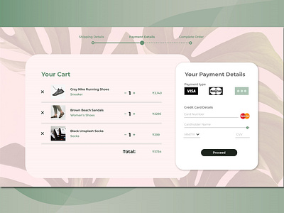 Day #002 of the Daily UI challenge : Check out page app dailyui dailyui002 design ui ux