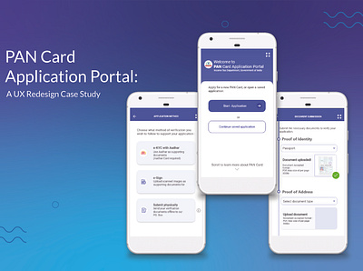PAN Card Application Portal: A UX Redesign app case study pan card redesign ux ux casestudy ux redesign