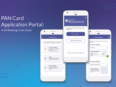 PAN Card Application Portal: A UX Redesign