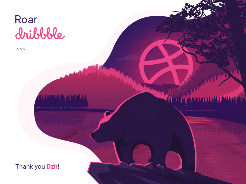 Hello Dribbblers! bear flat clean graphic design web design ui ux design ux design ui design welcome debut shot debut responsive design illustration landing page user experience web ux ui