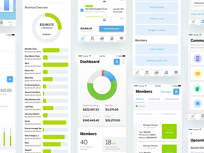 Legfi Ios App app application dashboard graph ios iphone list money product design ui ux