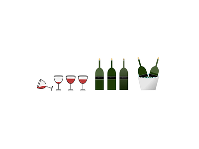 Wine’n’Dine branding cartoon design flat design graphic design graphic art illustration minimal art pastel colors sketch app vector wine wine bottle wine branding wine glass wine logo