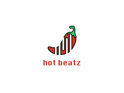 Hotbeatz Logo branding design flat design graphic design graphic art icon illustration logo music art musiclogo vector