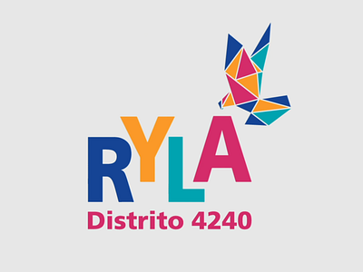 Distrito 4240: RYLA 2020 after effects branding branding and identity dove graphic design origami rotary rotary international