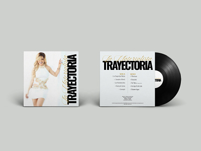La Materialista's "Trayectoria" LP Album cd cover graphic design printing record cover typography