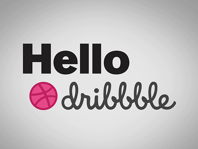 Hello Dribbble! 2d animation animation dianalu hello dribbble motion graphics motion graphics design vector