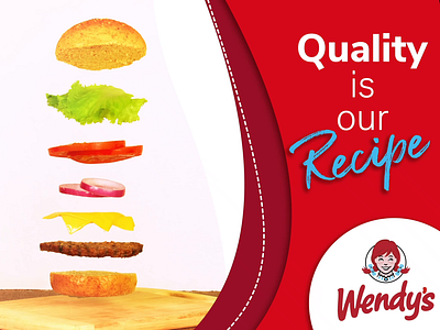Wendy's Ad 2d animation advertisement advertising after effects animation design dianalu motion graphics motion graphics design motiongraphics photography product photography wendys